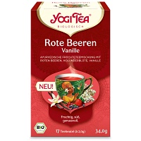 YOGI TEA Rote Beeren Vanille Bio Filterbeutel - 17X2.0g