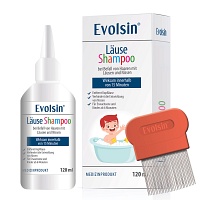 EVOLSIN Läuseshampoo mit Läusekamm - 120ml