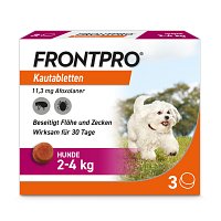 FRONTPRO 11 mg Kautabletten f.Hunde 2-4 kg - 3St
