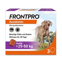 FRONTPRO 136 mg Kautabletten f.Hunde >25-50 kg - 3St