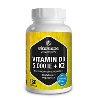VITAMIN D3 K2 5000 I.E./100 µg hochdosiert Tabl. - 180St