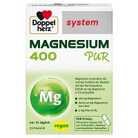 DOPPELHERZ Magnesium 400 Pur system Kapseln - 30St