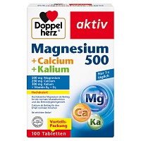 DOPPELHERZ Magnesium 500+Calcium+Kalium Tabletten - 100St