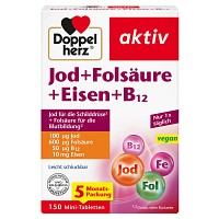 DOPPELHERZ Jod+Folsäure+Eisen+B12 Tabletten - 150St