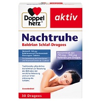 DOPPELHERZ Nachtruhe Baldrian Schlaf-Dragees - 30St