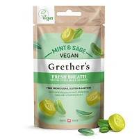 GRETHERS vegan Fresh Breath mint & sage Pastillen - 45g