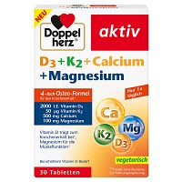 DOPPELHERZ D3+K2+Calcium+Magnesium Tabletten - 30St