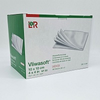 VLIWASOFT Vlieskompressen steril 10x10 cm 6l. - 50X2St