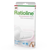 RATIOLINE Wundverband 10x20 cm steril - 5St