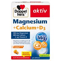 DOPPELHERZ Magnesium+Calcium+D3 Brausetabletten - 6X15St