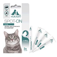 HUKASIN Spot-on Zecken- u.Flohschutz Amp.f. Katzen - 3X0.7ml