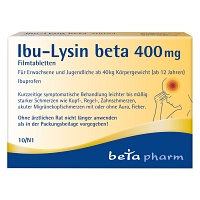 IBU-LYSIN beta 400 mg Filmtabletten - 10St