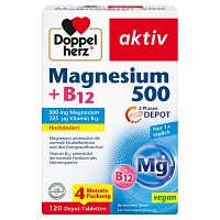 DOPPELHERZ Magnesium 500+B12 2-Phasen Depot Tabl. - 120St
