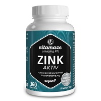 ZINK AKTIV 25 mg hochdosiert vegan Tabletten - 360St