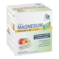 MAGNESIUM 400+D3+K2 direkt Pfir.Maracu.Gra.Sticks - 50X2.5g