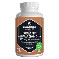 ASHWAGANDHA EXTRAKT 500 mg Kapseln vegan - 90St