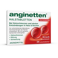 ANGINETTEN Halstabletten zuckerfrei Kirsche - 24St