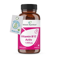 VITAMIN B12 ACTIV 1000 µg hochdosiert+vegan Kaps. - 120St