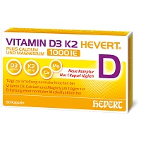 VITAMIN D3 K2 Hevert+Calcium u.Magnes.1000 IE Kps. - 60St