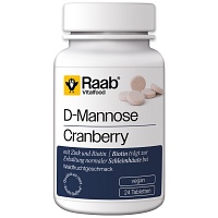 RAAB Vitalfood D-Mannose-Cranberry Lutschtabletten - 24St