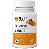 RAAB Vitalfood Curcuma Extrakt Bio Kapseln - 90St