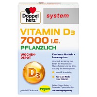 DOPPELHERZ Vitamin D3 7000 I.E. pflanzlich sys.TAB - 30St