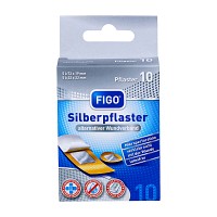 FIGO Silberpflaster 2 Größen - 10St