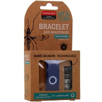 MÜCKENSCHUTZ Armband Erwachsene blau MANOUKA - 1P
