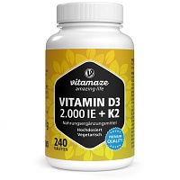 VITAMIN D3 K2 2000 I.E./100 µg hochdosiert Tabl. - 240St