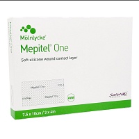 MEPITEL One 7,5x10 cm Silikon Netzverband - 10St