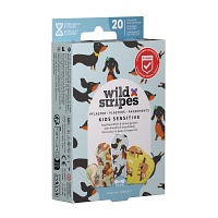WILD STRIPES Pflaster Kids sensitiv Animal Fun - 20St