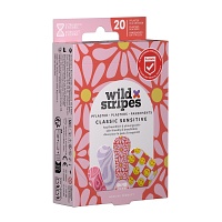 WILD STRIPES Pflaster Classic sensitiv Pastel Fun - 20St