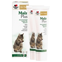 DOPPELHERZ für Tiere Malz Plus Anti-Hairb.Pas.Kat. - 2X100g