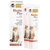 DOPPELHERZ für Tiere Biotin Plus Paste f.Katzen - 2X100g
