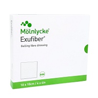EXUFIBER 10x10 cm Gel-Faserverband - 10St