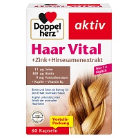 DOPPELHERZ Haar Vital+Zink+Hirse Kapseln - 60St