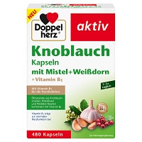 DOPPELHERZ Knobl.Kap.m.Mistel+Weißdorn+Vitamin B1 - 480St
