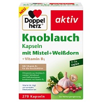 DOPPELHERZ Knobl.Kap.m.Mistel+Weißdorn+Vitamin B1 - 270St