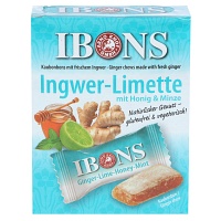 IBONS Ingwer Limette Honig Minze Kaubonbons Box - 60g