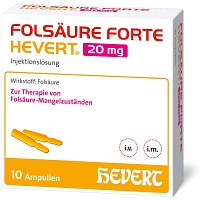 FOLSÄURE FORTE Hevert 20 mg Inj.-Lösung Amp. - 10X2ml