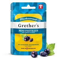 GRETHERS Blackcurrant zuckerfrei Past.Mini Beutel - 30g