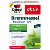DOPPELHERZ Brennnessel+Magnesium+Zink Kapseln - 60St