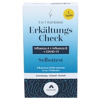 ASPILOS Selbsttest Erkältungscheck Covid+Infl.A+B - 2St
