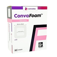 CONVAFOAM Silicone Verband 10x10 cm - 10St