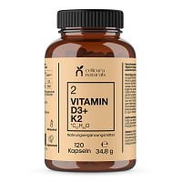 CELLCURA Naturals Vitamin D3+K2 MK7 Kapseln - 120St