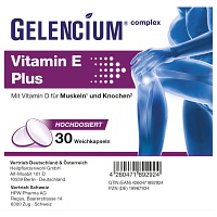 GELENCIUM Vitamin E Plus hochdos.m.Vit.D Weichkps. - 30St