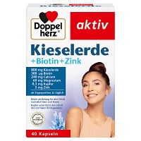 DOPPELHERZ Kieselerde+Biotin+Zink Kapseln - 40St