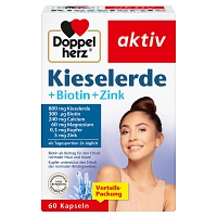 DOPPELHERZ Kieselerde+Biotin+Zink Kapseln - 60St