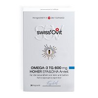 SWISSOVIT Omega-3 TG 600 mg Fischöl EPA+DHA Kaps. - 30St