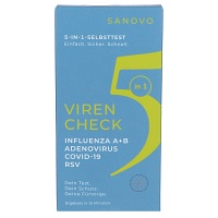 SANOVO 5in1 Virencheck Selbsttest/Schnelltest Nase - 1St